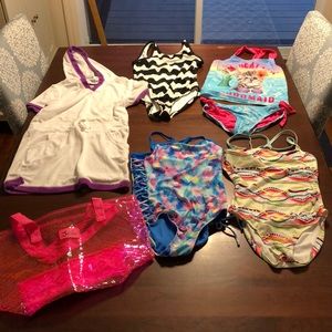 Girls size 12 perfect pool bathing suit set